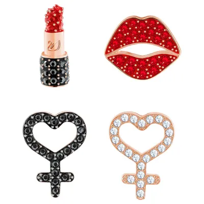 Zdjęcie produktu dla Zestaw kolczyków Swarovski 5409706, kolczyki-sztyfty, model Mine, wielokolorowe, pozłacane różowym złotem