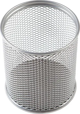 Produktbild von Stifteköcher / Stiftebecher / Farbe: silber / Durchmesser= 80mm / rund