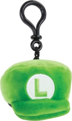 Produktbild von Tomy Mario Kart Mocchi-Mocchi Plüsch-Anhänger Luigi Mütze 10 cm T12964