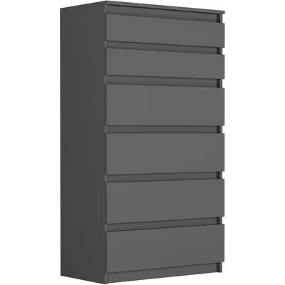 Produktbild von Kommode - Anthrazit - 70 x 40 x 128 cm - Modern R-6