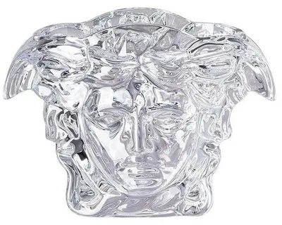 Immagine prodotto di Vaso "Medusa" della collezione Versace by Rosenthal, in vetro trasparente, grande (19 cm)