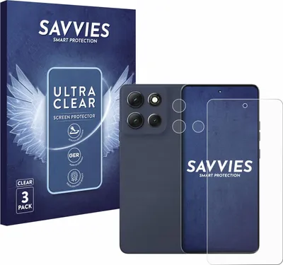 Produktbild von 6x Für Motorola Moto G86 Power (Display+Kamera) Schutzfolie Savvies Displayschutz Display Schutz Folie Klar Transparent