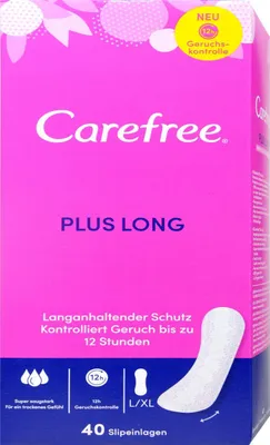 Produktbild von Carefree Plus Long Slipeinlagen Ohne Duft, 40 Stück