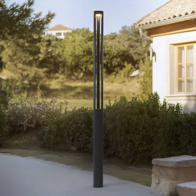 Produktbild von Lucande LED-Außenleuchte Pirron, 230 cm, anthrazit, IP65