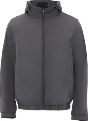 Produktbild von Herren Jacke grau Größe L, wetterbeständig, wärmend mit Reißverschluss und verstellbarer Kapuze