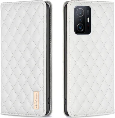 Produktbild von Xiaomi 11T Pro Hülle, Elegant Bookstyle Flip Leder Kartenfächer Schutzhülle mit Ständer für Xiaomi 11T / 11T Pro Weiß