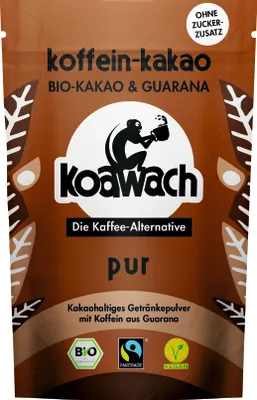 Produktbild von Koawach Pur kakaohaltiges Getränkepulver mit Guarana | Organic | Fairtrade | 100g