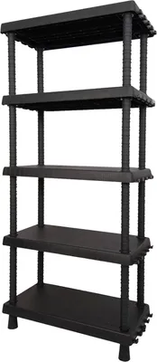 Produktbild von Dastrolog Outdoor-Garderobe, Outdoor-Regal, Mehrzweckschrank mit 3 Regalen, 100 %  Italy, Anthrazit, 72 x 35 x 165 cm