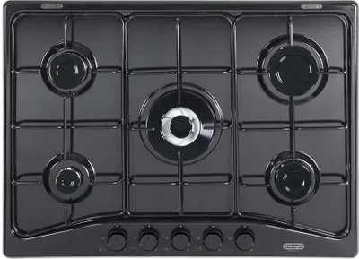 Image de De'Longhi FFN 57 ASV Table de cuisson encastrable 68 cm Gaz 5 feux Noir