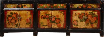 Image de Fine Asianliving Commode chinoise Buffet chinois Armoires chinoises Meubles chinois Armoire Orientale Asiatique 256x90x39