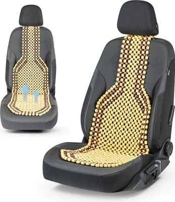 Produktbild von CarComfort Sitzaufleger aus Holzperlen Classic natur, 13550