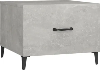 Produktbild von vidaXL Couchtisch mit Metallbeinen Betongrau 50x50x40 cm