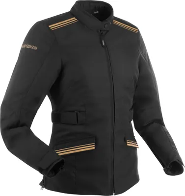 Productafbeelding van Bering Shine waterdichte damesmotorfietsjas, zwart/goud, maat 46