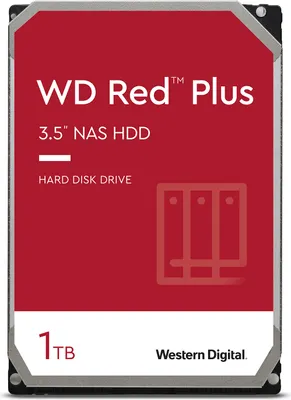 Produktbild von Western Digital Red Plus , 1 TB, 5400 RPM, 64 MB, 3.5", Serial ATA III