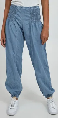Produktbild von Pulz Jeans PZJILL Damen Haremshose Pumphose Pluderhose aus leichtem Denim 100% Baumwolle Relaxed Fit