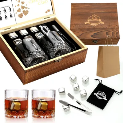Image de Coffret cadeau de whisky : verres et carafes