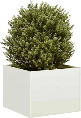 Produktbild von "2026 Promotion" Pflanzgefäß - Pflanzkasten - Weiß 40x40x30 cm - Stahl - Beete CC32198