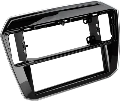 Image de Plaque de façade 1-DIN compatible avec Seat Mii/Skoda CitiGo/VW UP noir piano