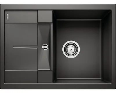 Produktbild von Blanco Metra 45 - Silgranitspüle, 680x500 mm, Compact, Schwarz 525912