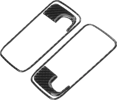 Immagine prodotto di Copertura maniglia porta in 4 pezzi, rivestimento interno in fibra di carbonio, adatta per Dodge Challenger 2008-2014, LHD