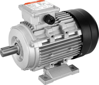 Immagine prodotto di VEVOR 1,5 kW motore elettrico 3000 giri/min, corrente alternata 230 V/400 V, 9,5 A/3,5 A, 90 l, telaio B3, motore per compressore d'aria trifase, albero scanalato 24 mm, rotazione destra/sinistra per macchine agricole e attrezzature generiche