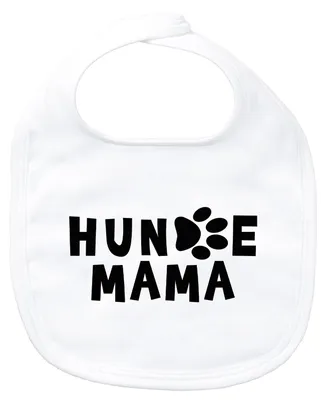 Produktbild von Huuraa Baby Lätzchen Hundemama Tapse White Klettverschluss  Baumwolle Latz Geschenkidee
