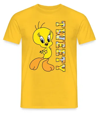 Produktbild von Spreadshirt Looney Tunes Tweety Camouflage Männer T-Shirt, 3XL, Gelb