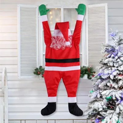 Produktbild von Santa Claus hängende selbstklebende, auffällige Santa Claus Claus-Kletterwandverzierung für Party