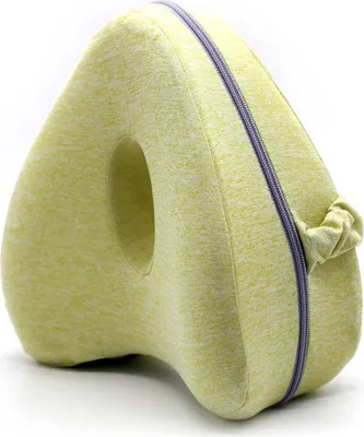 Produktbild von Beinkissen aus Memory-Schaum mit elastischem Gurt, ergonomisches Kniekissen mit waschbarem Bezug für Seitenschläfer, wohltuende Schmerzlinderung