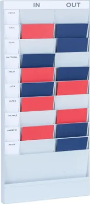 Zdjęcie produktu dla PAPERFLOW PD20A4.02 Wand-Büroplaner 20 Fächer A4 Grundelement grau