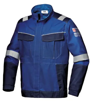 Immagine prodotto di Giacca protettiva Sir Safety Polytech Plus 2/2 ignifuga, classe 2 per archi elettrici, con banda riflettente, XS, BLU ROYAL