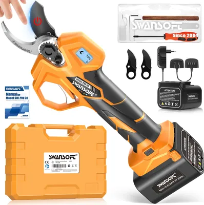 Zdjęcie produktu dla Sekator elektryczny, silnik bezszczotkowy, moc 850 W, SW-PRU30 y 2AH2AH