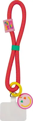Produktbild von Coppenrath Handykordel 'Friends Forever' farbenfroh 18 cm mit Smiley-Anhänger