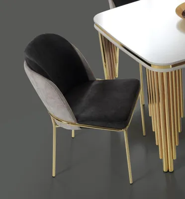 Produktbild von Moderne Esszimmermöbel Luxus Essecke Esstisch Essgruppe Stühle Weiß 5tlg