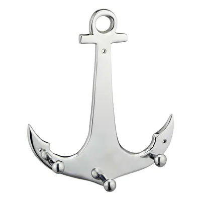 Produktbild von Wandhaken Anker Alu Garderobenhaken Aluminium Haken Kleiderhaken 26 x 23 cm