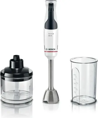 Image de Mixeur Plongeant BOSCH ErgoMaster, Moteur 600W, 4 Lames QuattroBlade, Levier Vitesses + Turbo