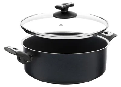 Image de KOLIMAX COMFORT BLACK Casserole avec couvercle 26 cm, 4,5 l
