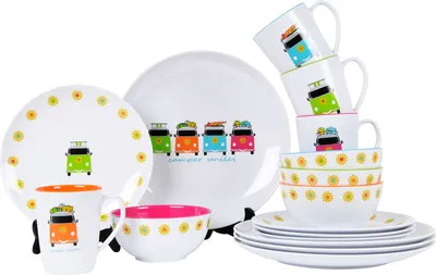 Produktbild von Flamefield Camper Smiles 12-teiliges Serviesset