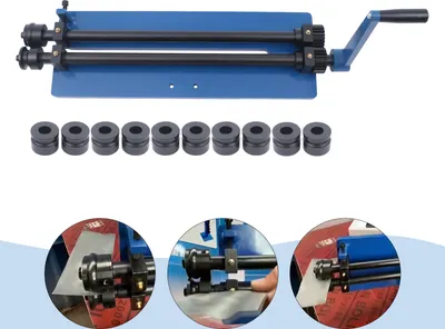 Obrázek produktu pro 18palcový ohýbací stroj Kulatý ohýbací stroj 2 válce Ohýbací stroj Ruční obrubovací stroj se 6 sadami nástrojů