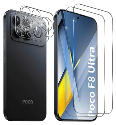 Produktbild von 2X Schutzglas für Xiaomi Poco F8 Ultra Display Kamera Panzerfolie Hartglas Full Screen 9H
