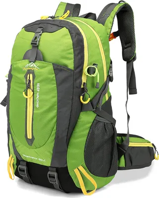 Produktbild von 40L Leichtes Wandern Rucksack, Multifunktions Wasser-resistent Casual Camping Trekking Rucksack für Radfahren Reisen Klettern Outdoor Sport