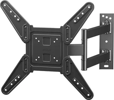 Immagine prodotto di Supporto TV LED per schermi piatti LCD da 26 a 60 pollici, montaggio a parete fino a 45 kg, VESA 400x400 mm, resistente all'acqua, porta cavi, orientabile e inclinabile