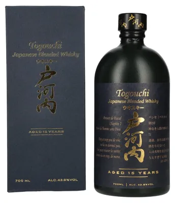 Image de Togouchi 15 Years Old Japanese Blended Whisky 43,8% Vol. 0,7l en boîte cadeau