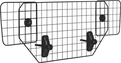 Image de PawHut Grille de protection universelle pour chien, barrière de sécurité de voiture pour chiens largeur ajustable 90 à 120 cm facile à installer sur la plupart des voitures SUV, noir
