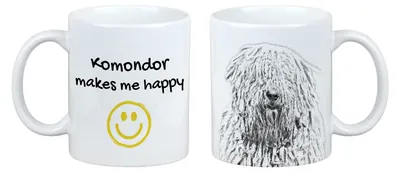 Immagine prodotto di Komondor - Tazza con cane, tazza allegra per gli amanti dei cani, regalo personalizzato del marchio Art-Dog