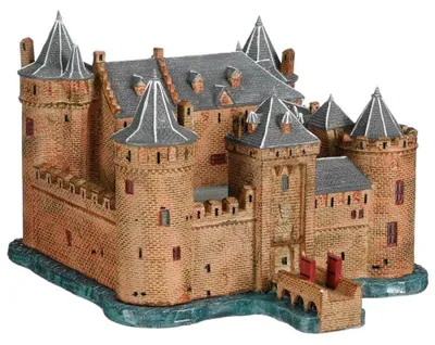 Productafbeelding van Kerstdorpminiatuur kasteel Muiderslot Around the World 26,5 x 32 x 19,5 cm Luville