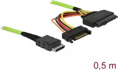 Image de Delock 85802 Delock Kabel OCuLink PCIe SFF-8611 zu U.2 SFF-8639 0,5 m