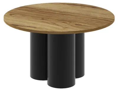 Produktbild von Design Couchtisch HRE-222 rund Hochglanz Wohnzimmer Tisch 80 x 50 cm