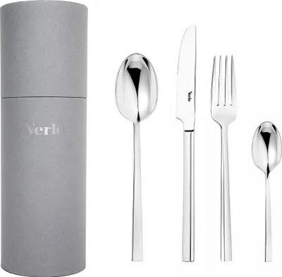 Productafbeelding van VERLO 24-delige FORMEO set met doos – Hoogwaardige roestvrijstalen bestekset, stijlvol design voor keuken en tafel