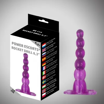 Produktbild von Raketenbohrer 6,3 inch lila großer Analplug 6,3 inch / 16 cm